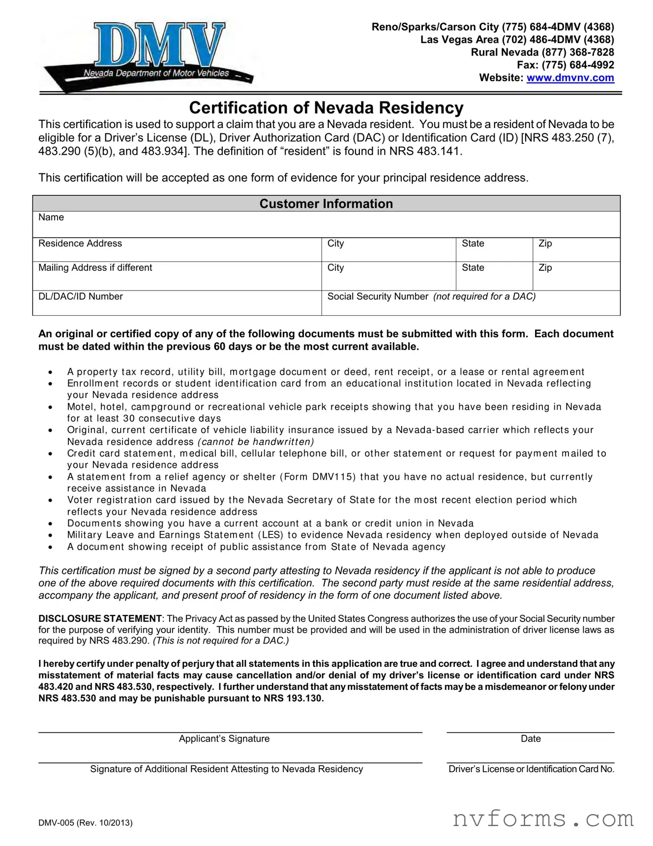 Fill Out a Valid Dmv 005 Template
