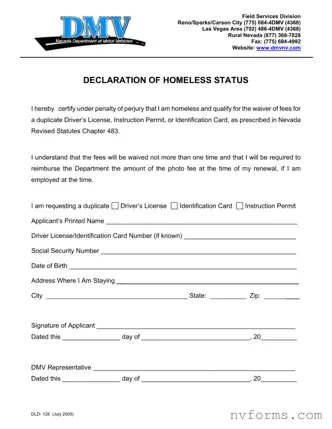 Fill Out a Valid Dmv Dld 128 Template