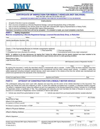 Fill Out a Valid Dmv Vp 64A Template