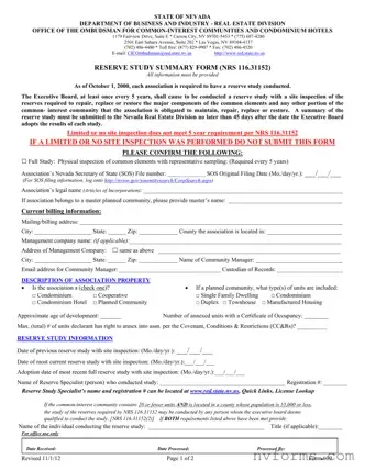 Fill Out a Valid Nevada 609 Template